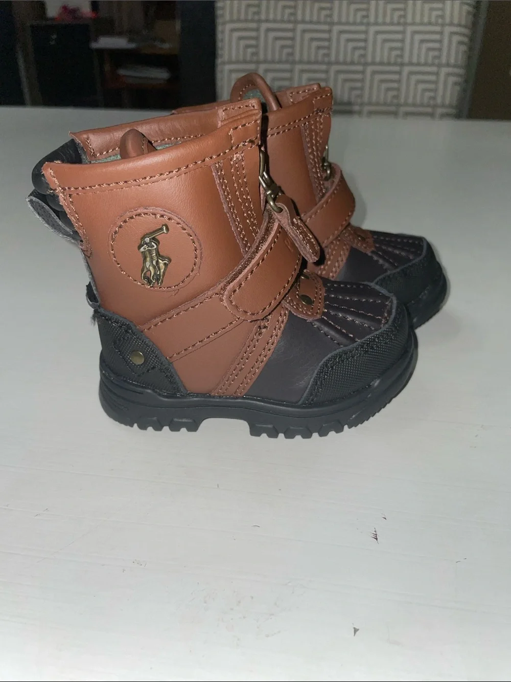 Ralph Lauren polo conquered high toddler boots size 4